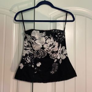 White House black market corset top